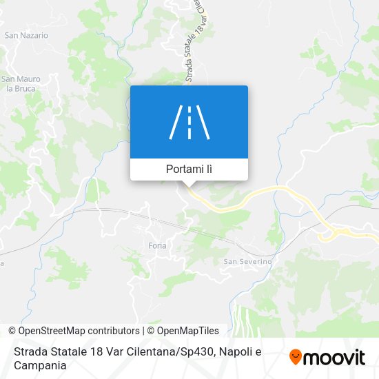 Mappa Strada Statale 18 Var Cilentana / Sp430