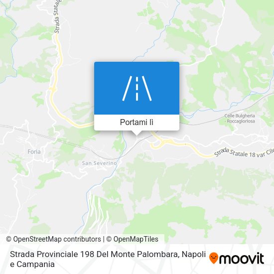 Mappa Strada Provinciale 198 Del Monte Palombara