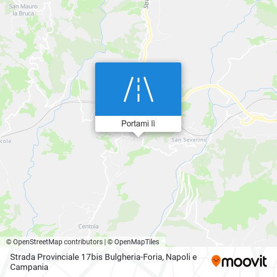 Mappa Strada Provinciale 17bis Bulgheria-Foria