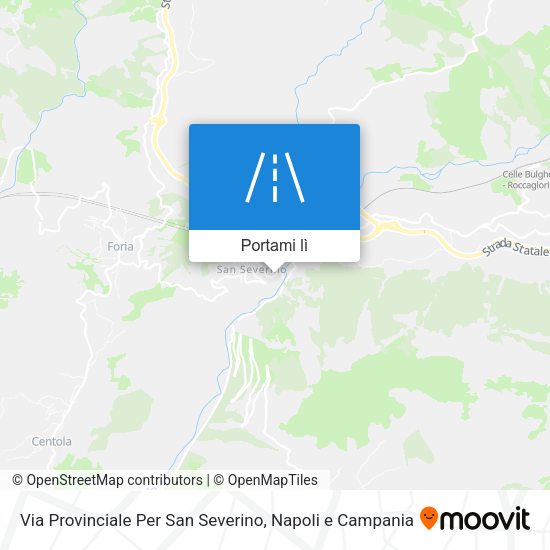 Mappa Via Provinciale Per San Severino
