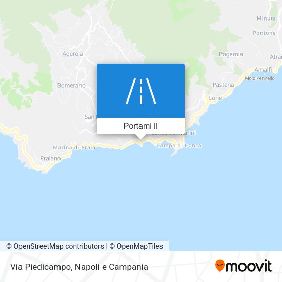 Mappa Via Piedicampo