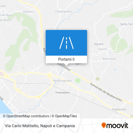 Mappa Via Carlo Mattiello