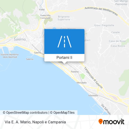 Mappa Via E. A. Mario