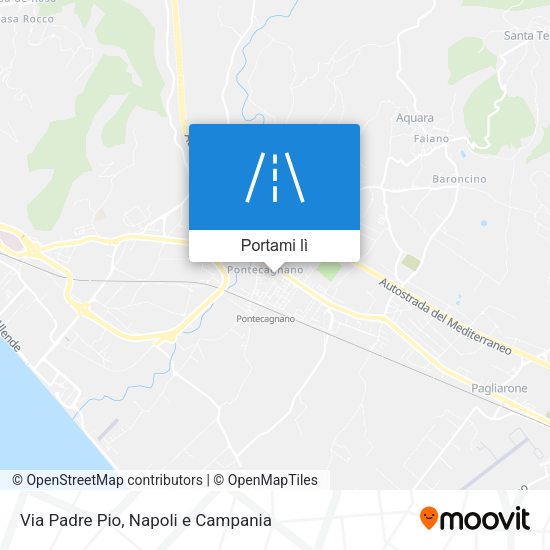 Mappa Via Padre Pio