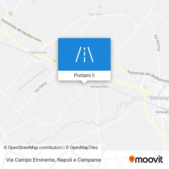Mappa Via Campo Eminente