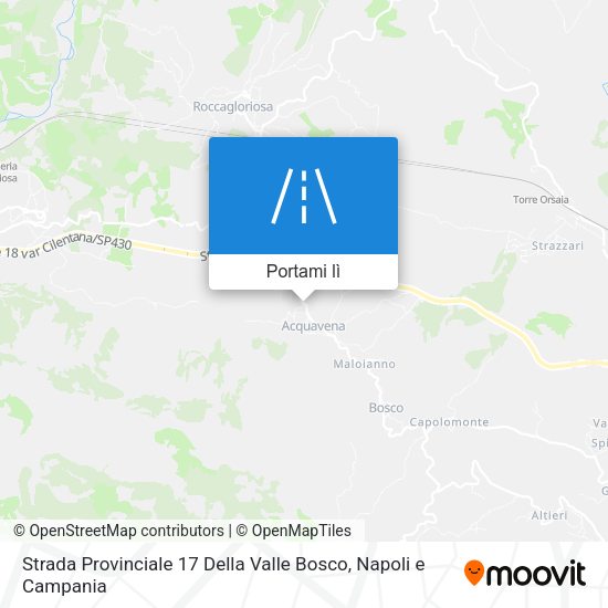 Mappa Strada Provinciale 17 Della Valle Bosco