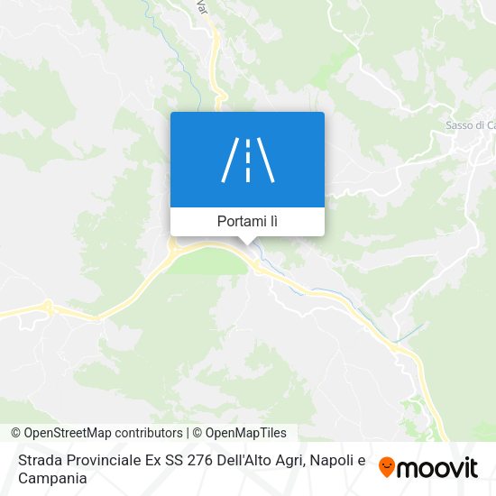 Mappa Strada Provinciale Ex SS 276 Dell'Alto Agri