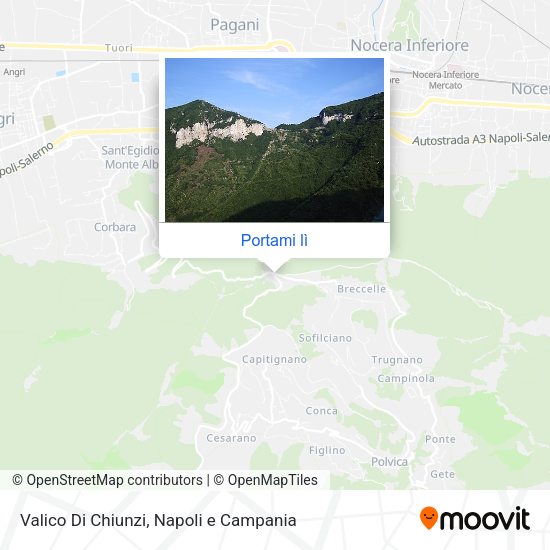 Mappa Valico Di Chiunzi