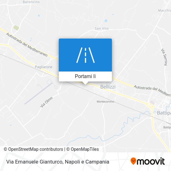 Mappa Via Emanuele Gianturco