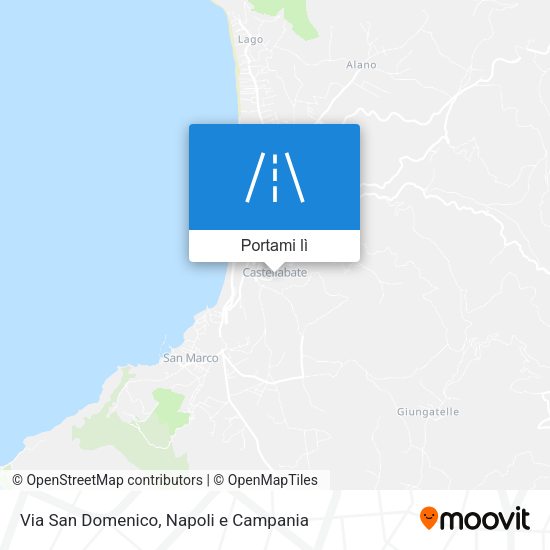 Mappa Via San Domenico