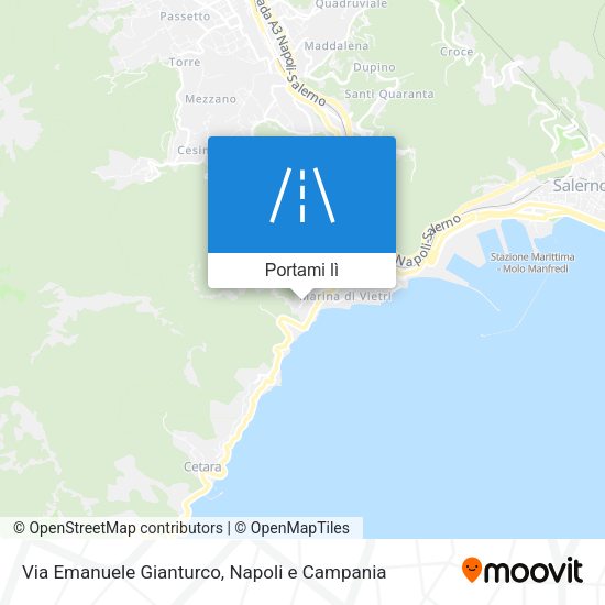 Mappa Via Emanuele Gianturco