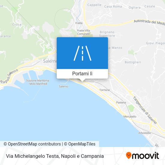 Mappa Via Michelangelo Testa