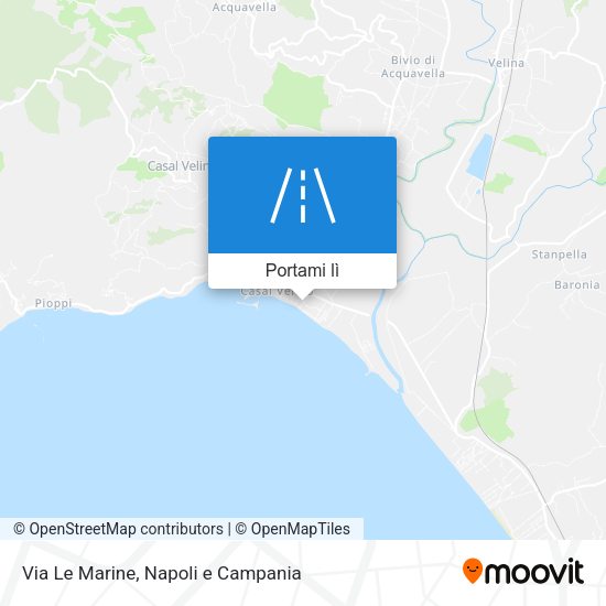 Mappa Via Le Marine