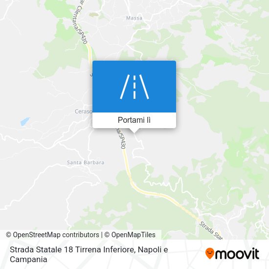 Mappa Strada Statale 18 Tirrena Inferiore