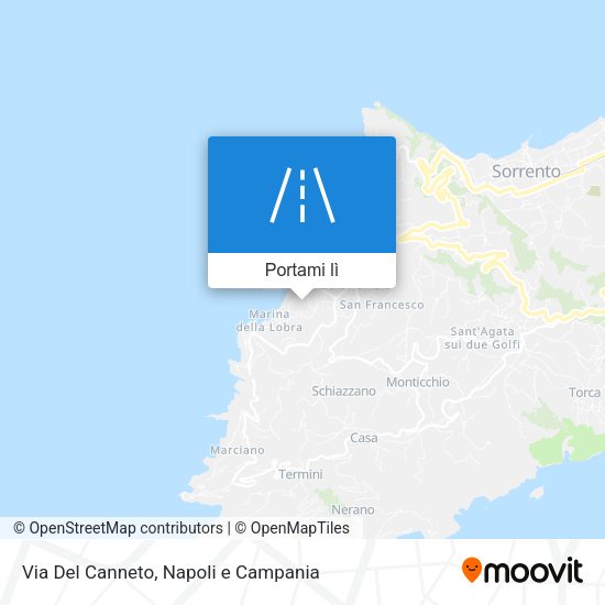 Mappa Via Del Canneto