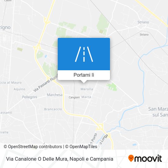 Mappa Via Canalone O Delle Mura