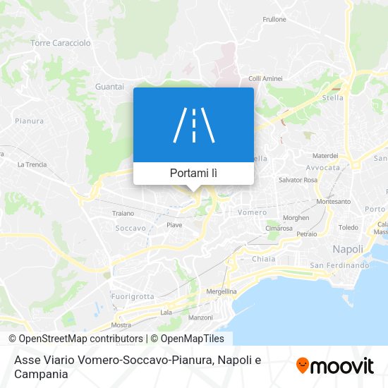 Mappa Asse Viario Vomero-Soccavo-Pianura