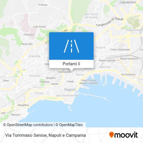 Mappa Via Tommaso Senise