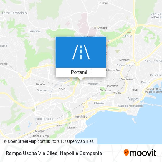 Mappa Rampa Uscita Via Cilea