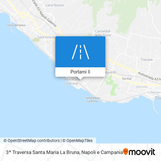 Mappa 3ª Traversa Santa Maria La Bruna