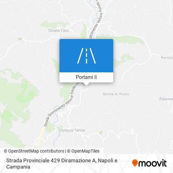 Mappa Strada Provinciale 429 Diramazione A