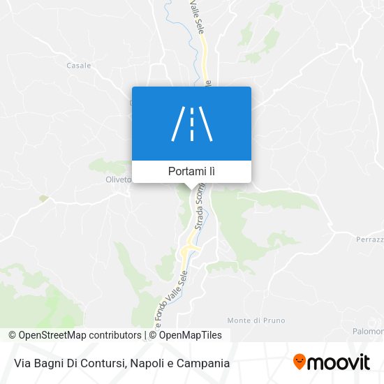 Mappa Via Bagni Di Contursi