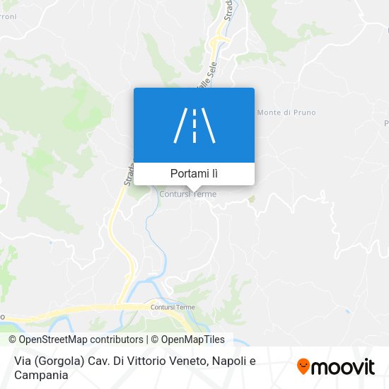 Mappa Via (Gorgola) Cav. Di Vittorio Veneto