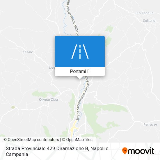 Mappa Strada Provinciale 429 Diramazione B