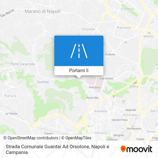Mappa Strada Comunale Guantai Ad Orsolone