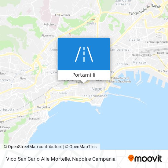 Mappa Vico San Carlo Alle Mortelle