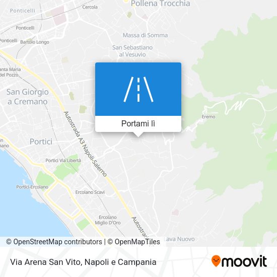 Mappa Via Arena San Vito
