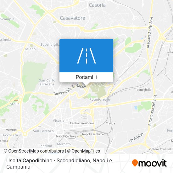 Mappa Uscita Capodichino - Secondigliano