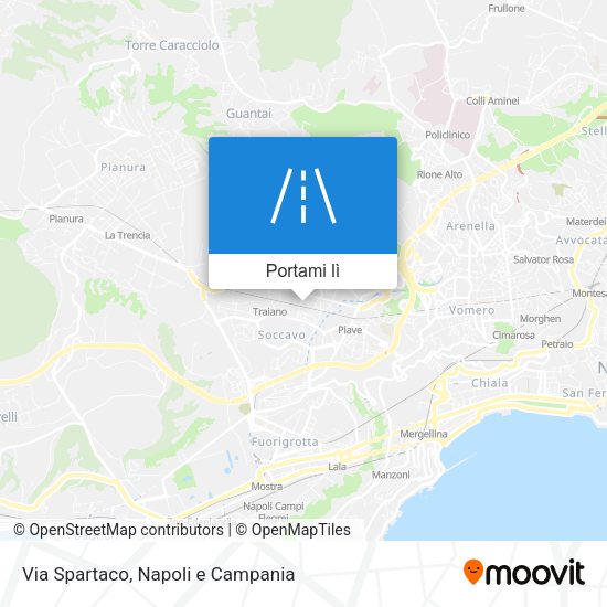 Mappa Via Spartaco