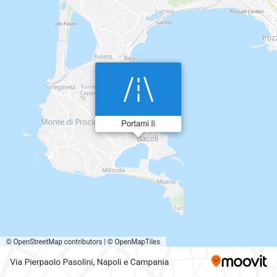 Mappa Via Pierpaolo Pasolini