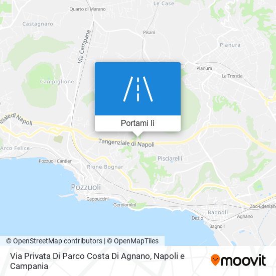 Mappa Via Privata Di Parco Costa Di Agnano