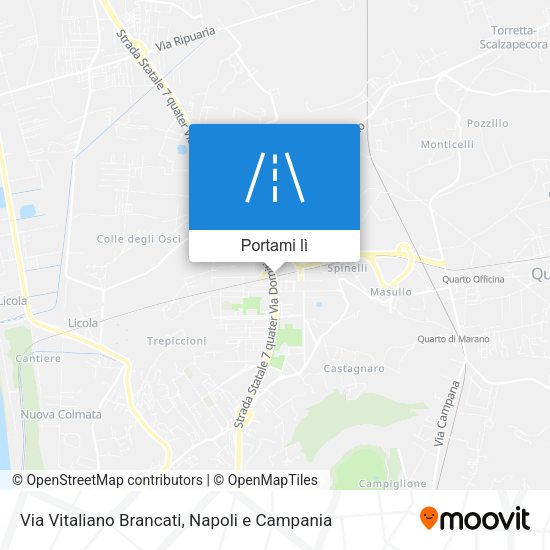 Mappa Via Vitaliano Brancati