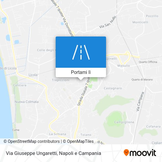 Mappa Via Giuseppe Ungaretti