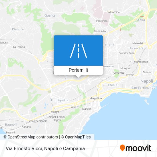 Mappa Via Ernesto Ricci