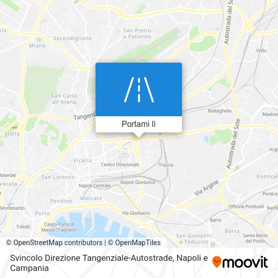 Mappa Svincolo Direzione Tangenziale-Autostrade