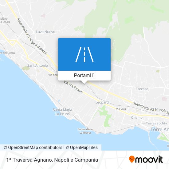 Mappa 1ª Traversa Agnano