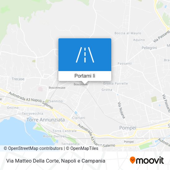 Mappa Via Matteo Della Corte