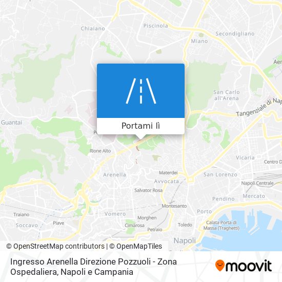 Mappa Ingresso Arenella Direzione Pozzuoli - Zona Ospedaliera