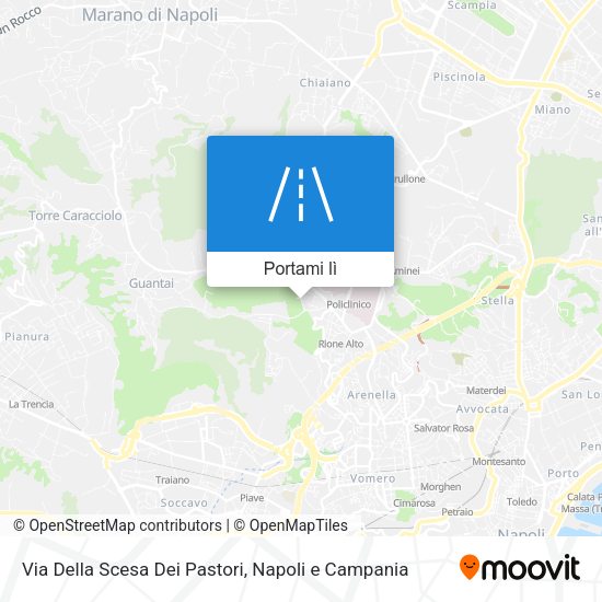 Mappa Via Della Scesa Dei Pastori
