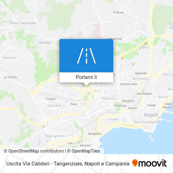Mappa Uscita Via Calideri - Tangenziale