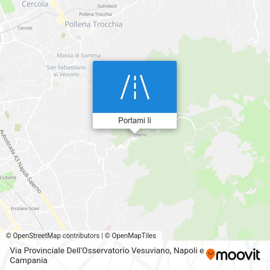 Mappa Via Provinciale Dell'Osservatorio Vesuviano