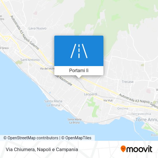 Mappa Via Chiumera