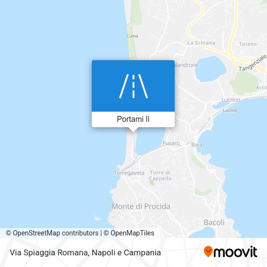 Mappa Via Spiaggia Romana