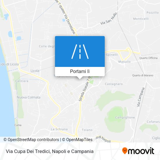 Mappa Via Cupa Dei Tredici