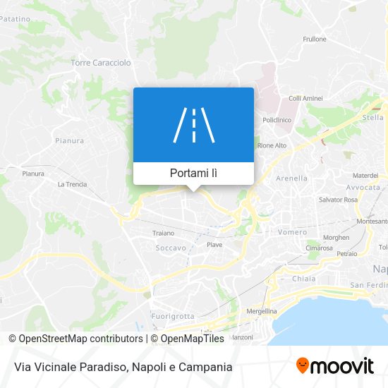 Mappa Via Vicinale Paradiso