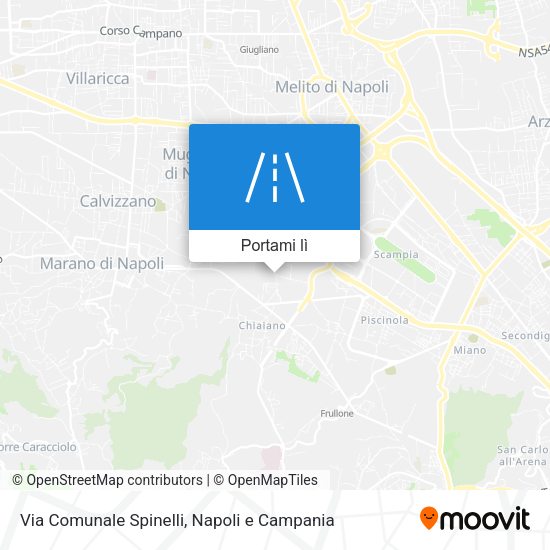 Mappa Via Comunale Spinelli